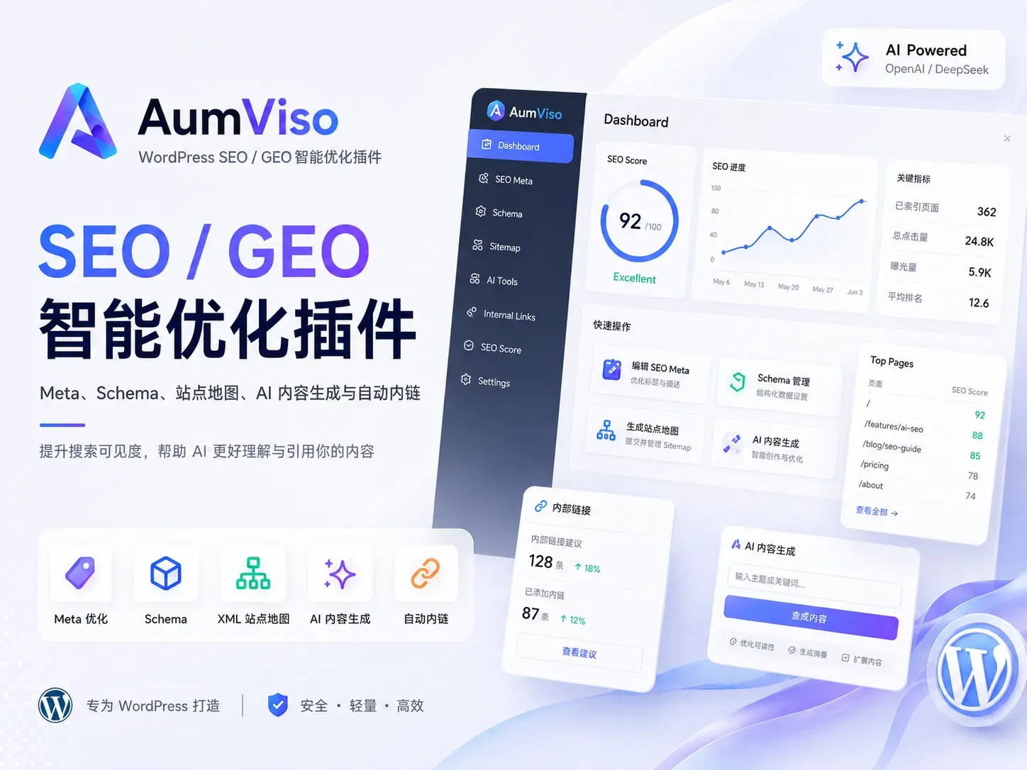 AumViso - WordPress SEO/GEO 智能优化插件