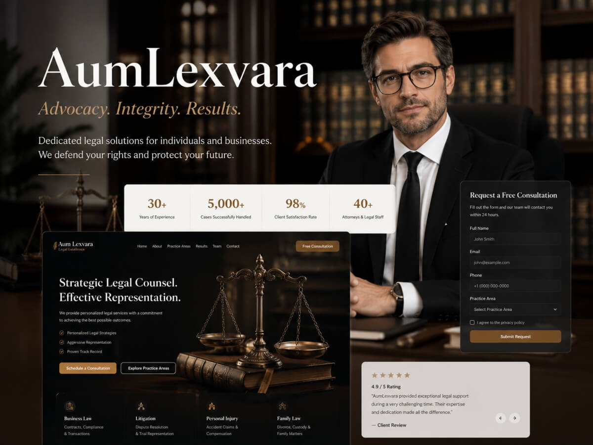 Lexvara - 法律专业人士 WordPress 主题