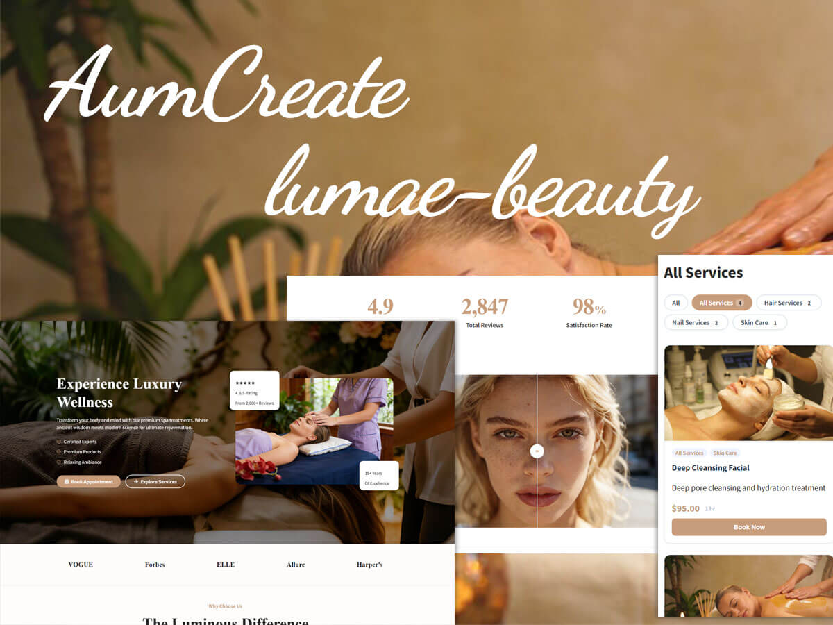 Lumae - 美容与 SPA WordPress 主题